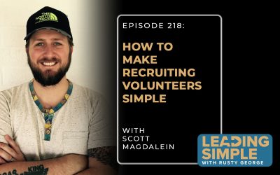 Episode 218: Scott Magdalien makes recruiting volunteers simple