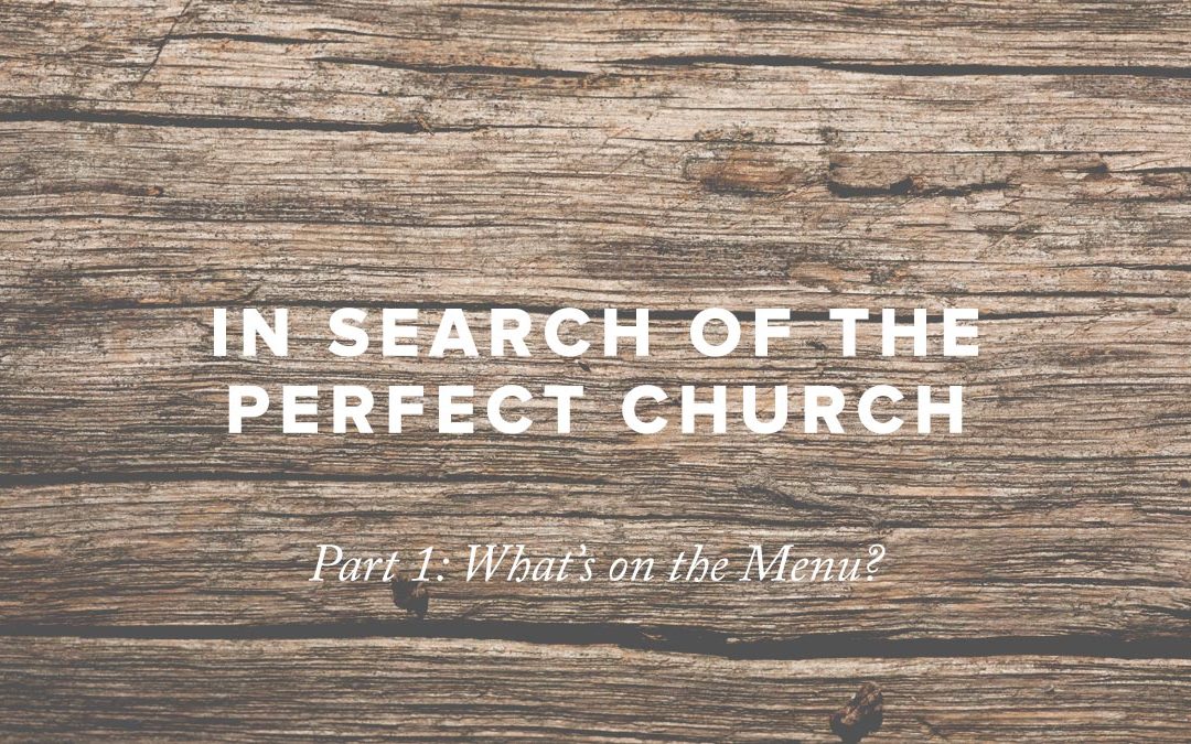 Pastor Rusty George - In Search of the Perfect Church - Part 1: What’s on the Menu?
